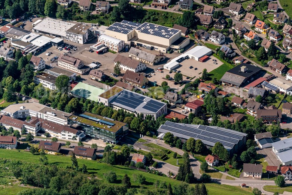 Aerial image Lenzkirch - Industrial estate and company settlement in Lenzkirch in the state Baden-Wuerttemberg, Germany