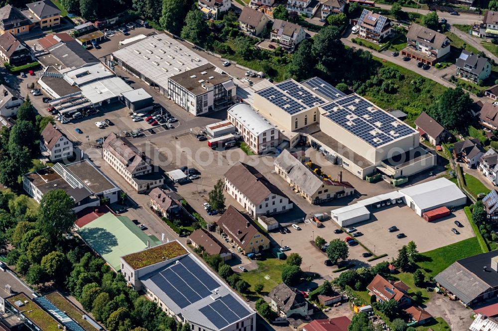 Aerial photograph Lenzkirch - Industrial estate and company settlement in Lenzkirch in the state Baden-Wuerttemberg, Germany