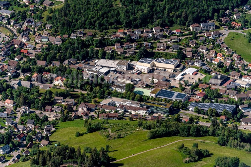 Lenzkirch from above - Industrial estate and company settlement in Lenzkirch in the state Baden-Wuerttemberg, Germany