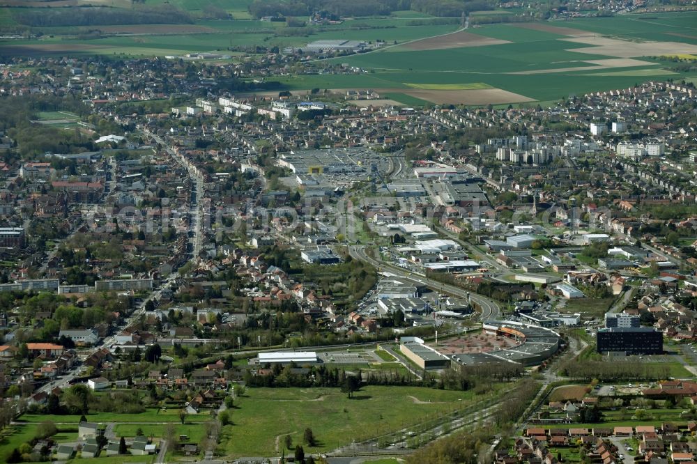 Aerial photograph Lievin - Industrial estate and company settlement in Lievin in Nord-Pas-de-Calais Picardy, France