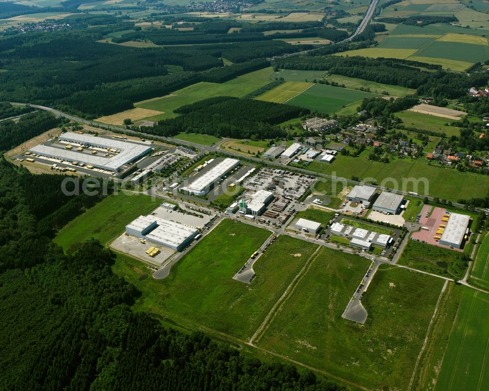 Aerial image Lutterberg - Industrial estate and company settlement in Lutterberg in the state Lower Saxony, Germany