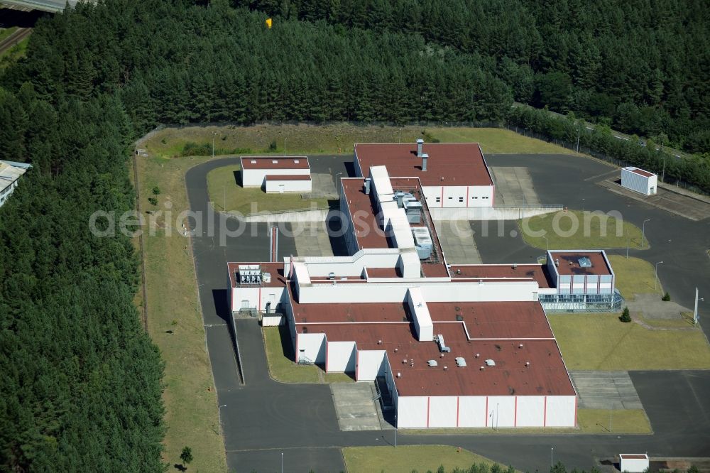 Neustrelitz from above - Industrial estate and company settlement in Neustrelitz in the state Mecklenburg - Western Pomerania