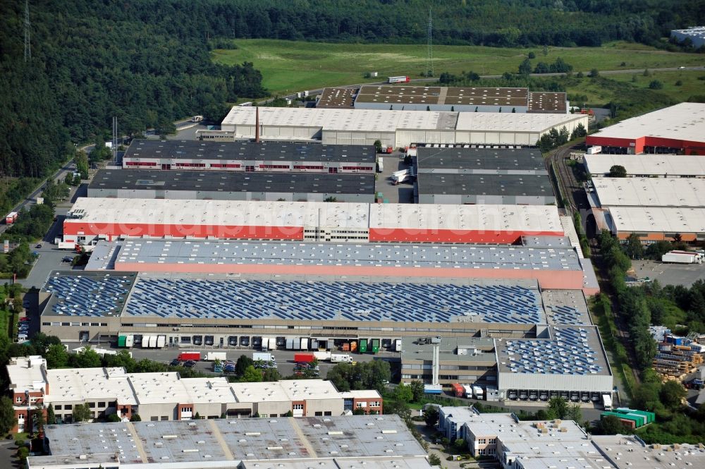 Aerial photograph Dietzenbach - View of the industrial area North in Dietzenbach in the state Hesse