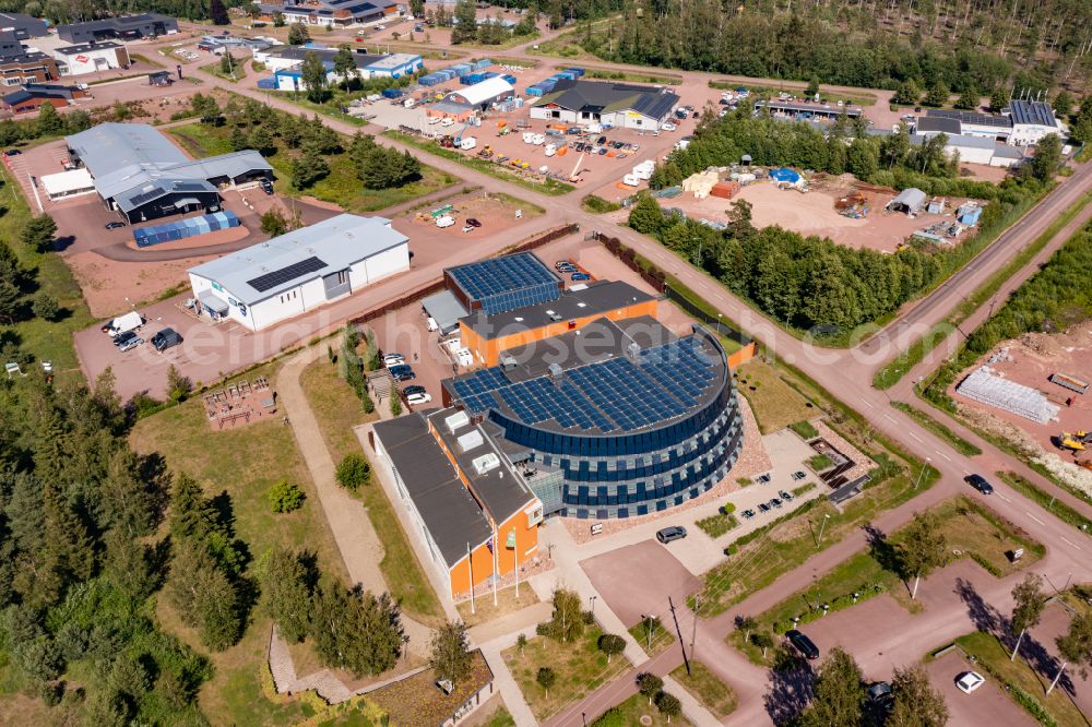 Aerial photograph Sviby - Industrial estate and company settlement Norrboele in Jomala in Alands landsbygd, Aland