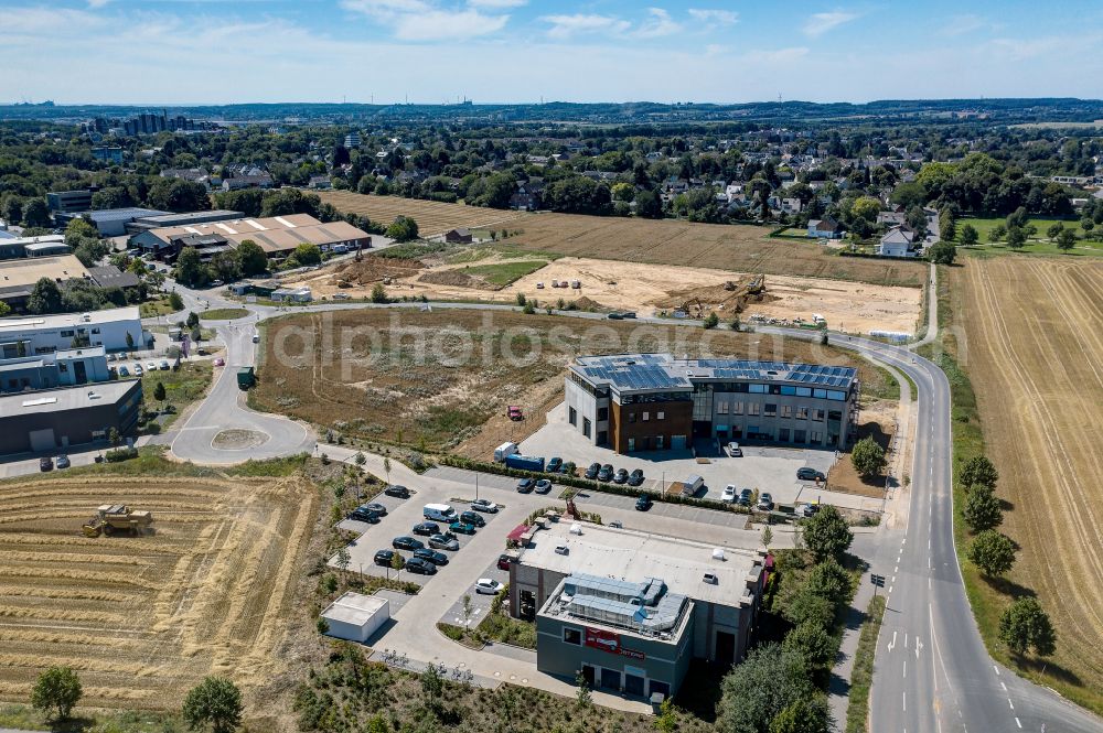 Aerial image Köln - Industrial estate and company settlement on street Ottostrasse in the district Loevenich in Cologne in the state North Rhine-Westphalia, Germany