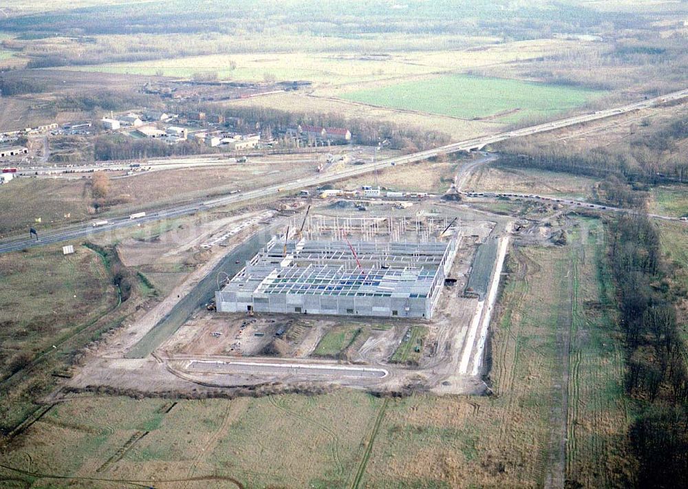 Aerial photograph Berlin - Pankow - Gewerbegebiet Pankow - Nord der BLEG an der gleichnamigen Autobahnabfahrt zum Berliner Ring.