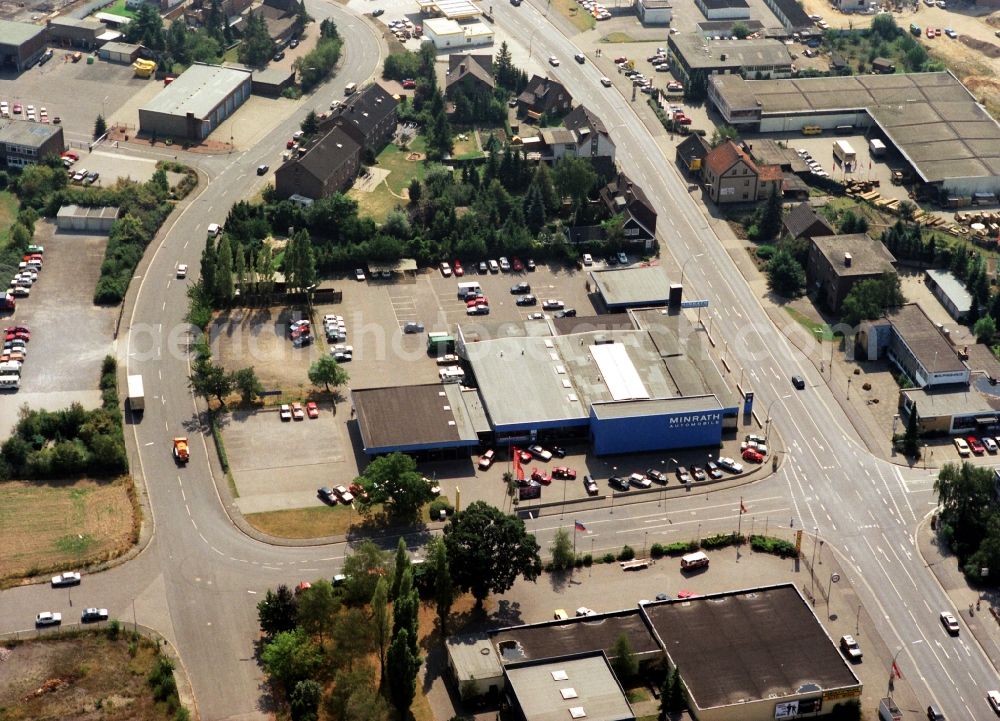 Aerial image Kamp-Lintfort - Industrial estate and company settlement Prinzenstrasse - Oststrasse in Kamp-Lintfort in the state North Rhine-Westphalia