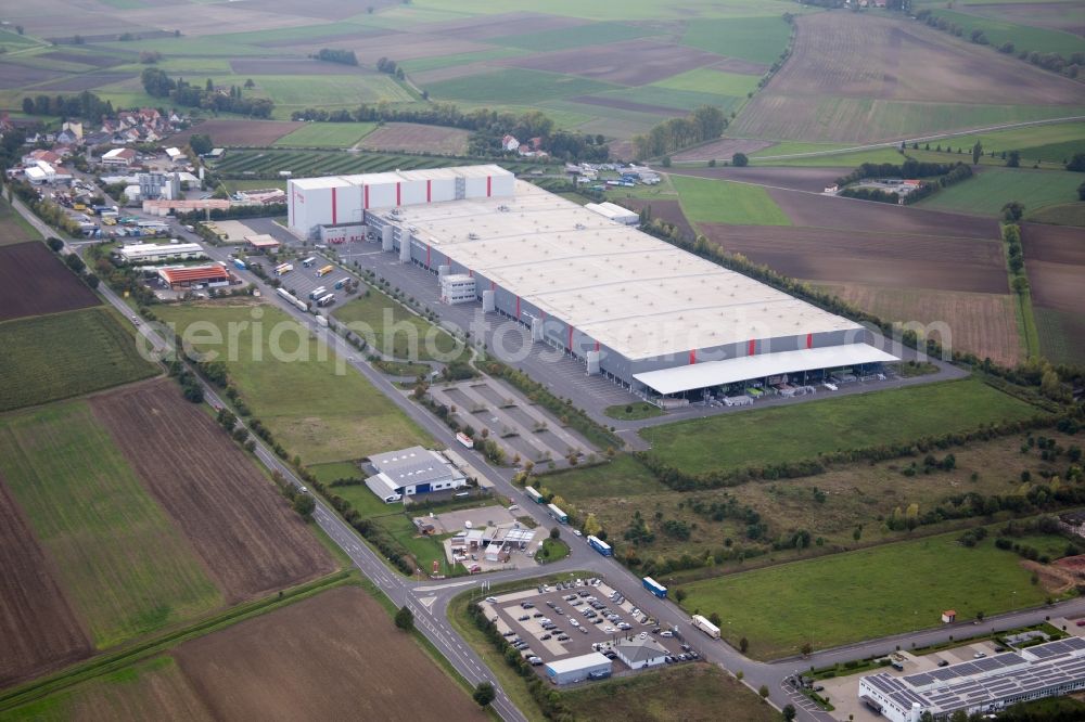 Aerial image Donnersdorf - Industrial estate and company settlement Am Roedertor in Donnersdorf in the state Bavaria