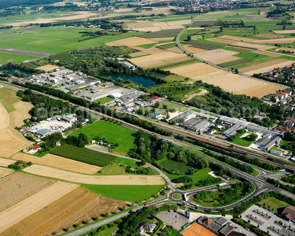 Aerial photograph Rulfingen - Industrial estate and company settlement in Rulfingen in the state Baden-Wuerttemberg, Germany