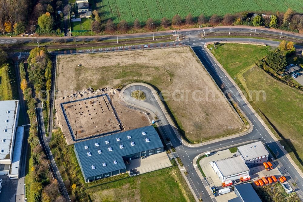 Aerial image Bochum - Industrial estate and company settlement An of Salzstrasse - Am Hellweg in Bochum in the state North Rhine-Westphalia, Germany