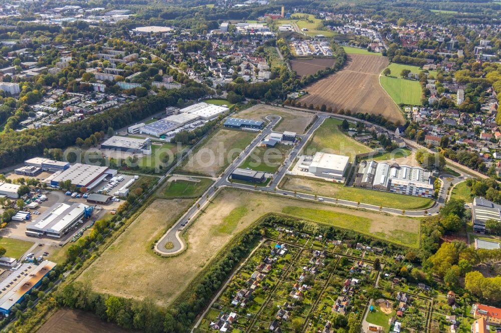 Aerial photograph Bochum - Industrial estate and company settlement An of Salzstrasse - Am Hellweg in Bochum in the state North Rhine-Westphalia, Germany