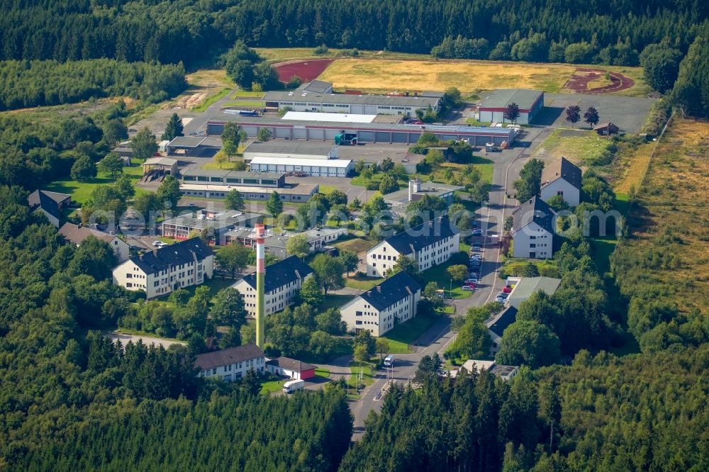 Aerial image Burbach - Industrial estate Siegerland and company settlement in Burbach in the state North Rhine-Westphalia