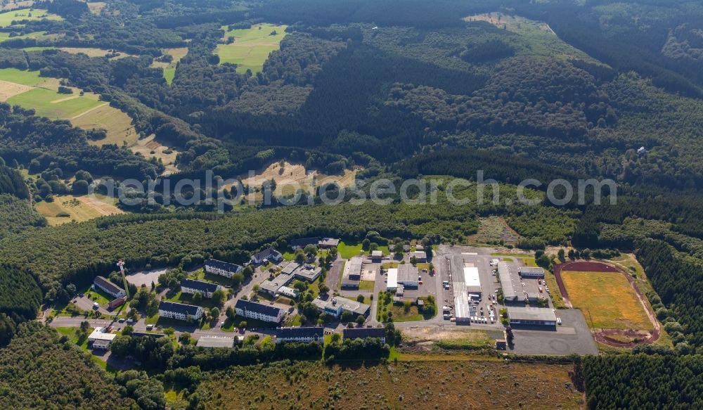 Aerial image Burbach - Industrial estate Siegerland and company settlement in Burbach in the state North Rhine-Westphalia