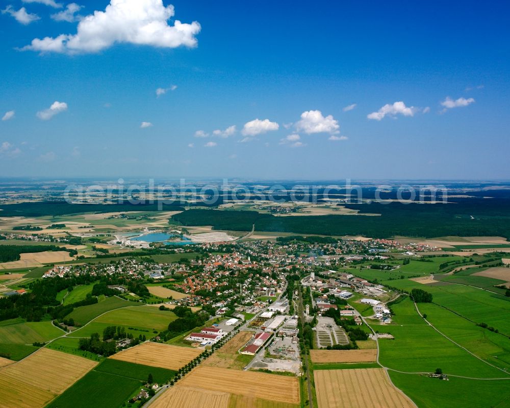 Aerial photograph Spöck - Industrial estate and company settlement in Spöck in the state Baden-Wuerttemberg, Germany