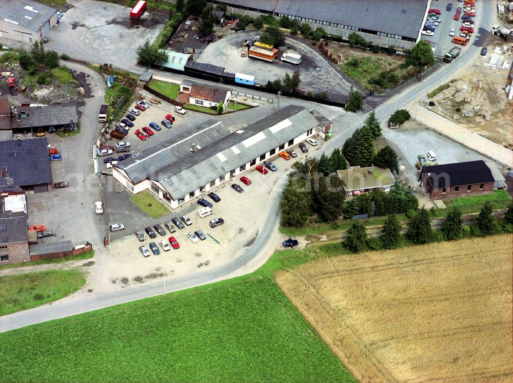 Kempen from the bird's eye view: Industrial estate and company settlement Im Speefeld in the district Sankt Hubert in Kempen in the state North Rhine-Westphalia