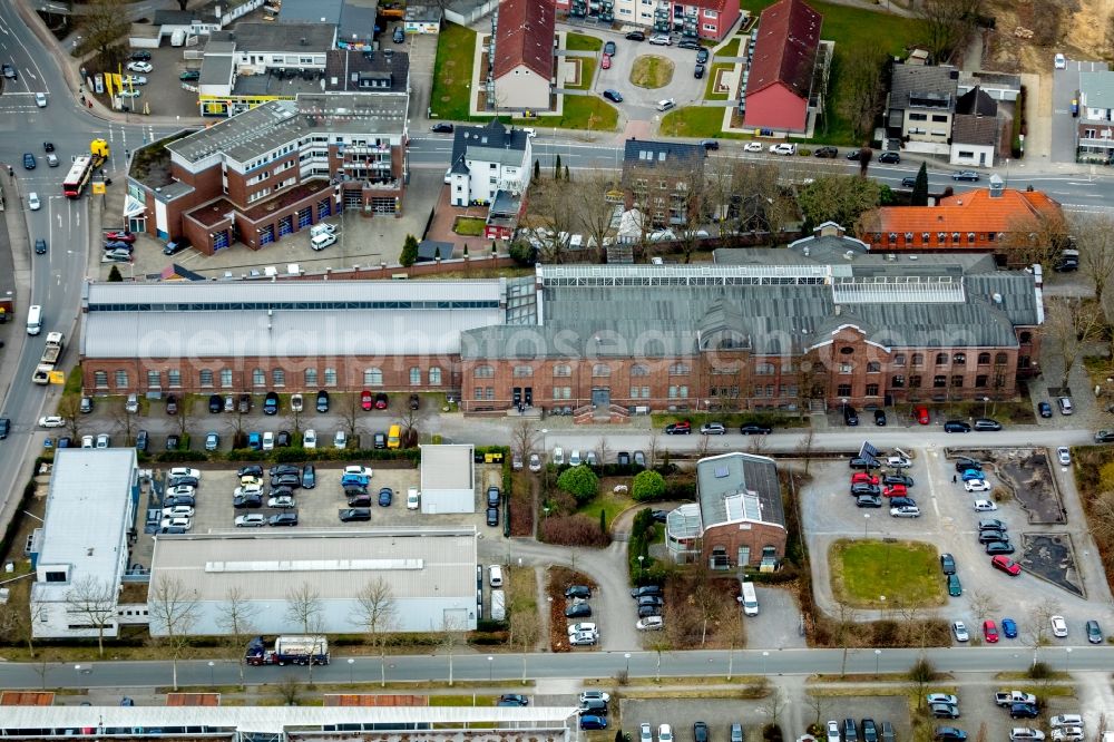 Aerial image Bottrop - Industrial estate and company settlement Im Blankenfeld in Bottrop in the state of North Rhine-Westphalia