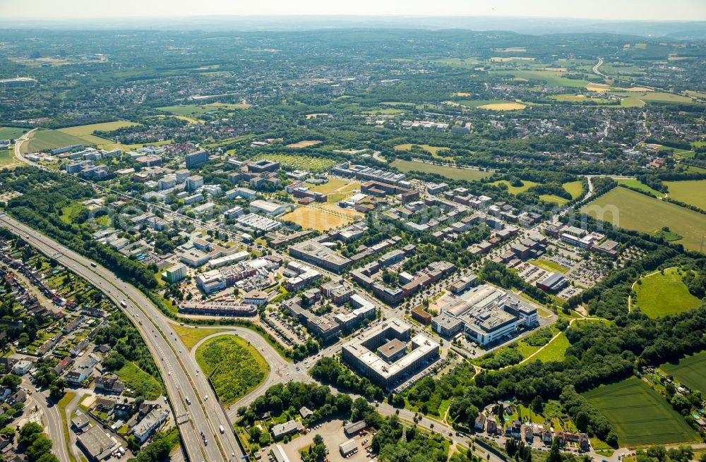 Aerial image Dortmund - Industrial park TechnologiePark Dortmund in Dortmund in the state North Rhine-Westphalia, Germany