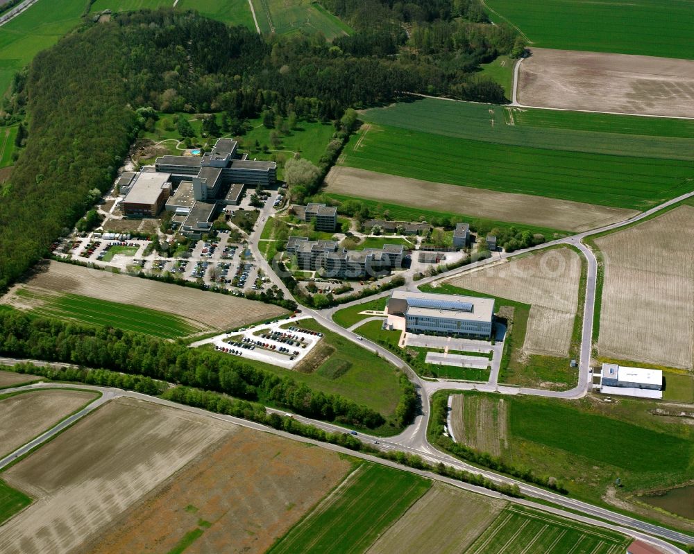 Aerial photograph Weinberg - Industrial estate and company settlement in Weinberg in the state Bavaria, Germany