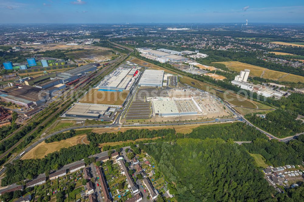 Dortmund from the bird's eye view: Industrial estate and company settlement Westfalenhuette in the district Westfalenhuette in Dortmund at Ruhrgebiet in the state North Rhine-Westphalia, Germany