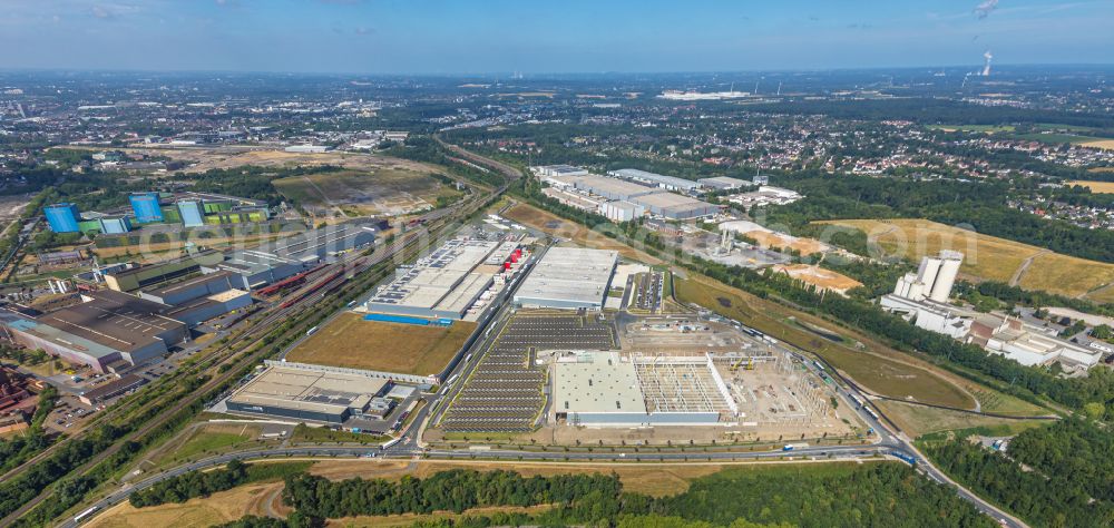 Aerial image Dortmund - Industrial estate and company settlement Westfalenhuette in the district Westfalenhuette in Dortmund at Ruhrgebiet in the state North Rhine-Westphalia, Germany