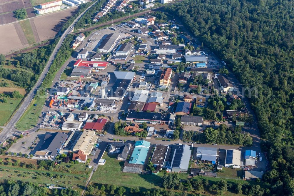 Aerial photograph Wiesental - Industrial estate and company settlement NO in Wiesental in the state Baden-Wurttemberg, Germany