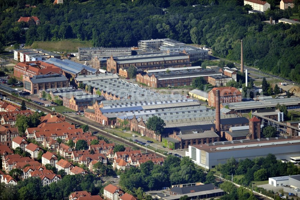 Aerial photograph Wildau - Business Park on the street Ludwig-Witthöft-Strasse on the former plant area of the nationally-owned company heavy machinery construction „Heinrich Rau“ in Wildau in the state Brandenburg