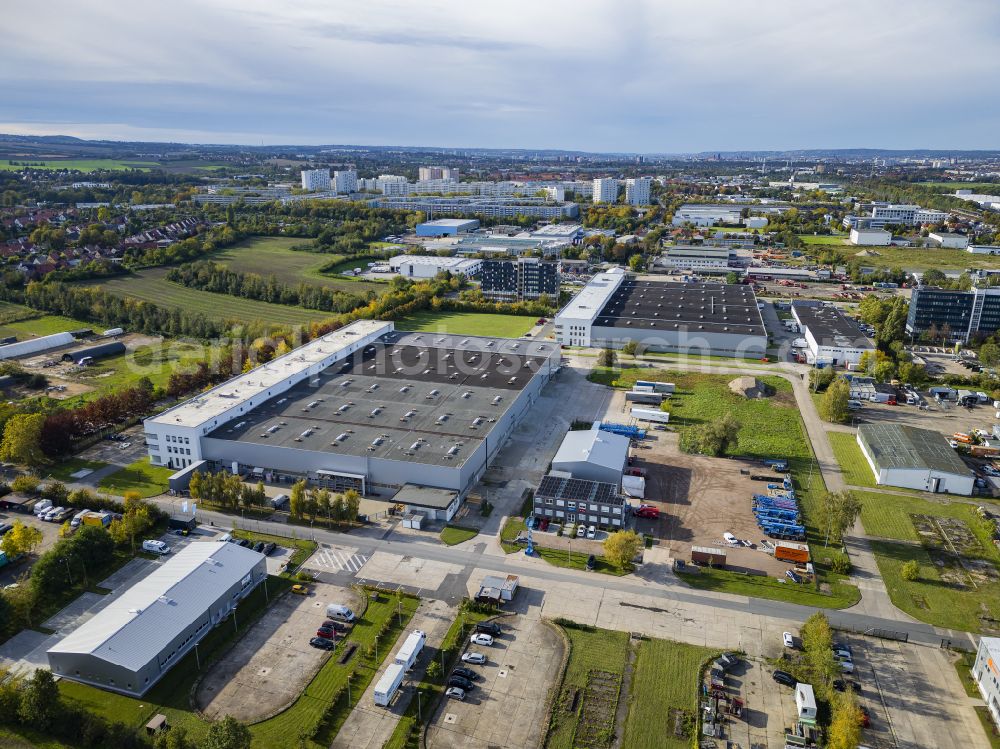 Aerial photograph Dresden - VON ARDENNE GmbH and Zarges in Dresden in the state of Saxony, Germany