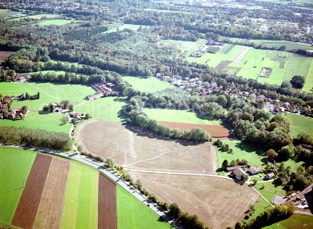 Aerial photograph Freilassing / Bayern - Gewerbegrundstück Hammerau der Unternehmensgruppe MAX AICHER in Freilassing.