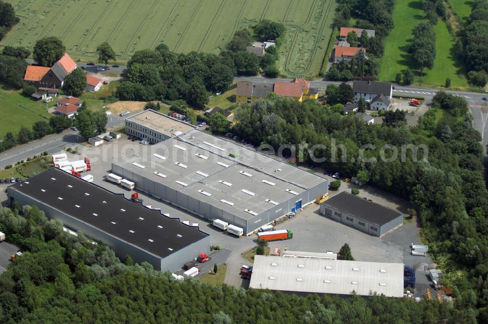 Aerial photograph Unna - Gewerbehof im Industriegebiet Nord mit zwei Logistikhallen (2000 und 33254 qm), Bürogebäude mit Lagerhalle (7366 qm) und Lager- und Produktionshalle (550 qm) Adresse: Dreherst. 9-13, 59425 Unna; Vermietung / Verwaltung: Unternehmensgruppe Markus Gerold, An der Vaerstbrücke 1, 59425 Unna, Tel. +49(0)2303 25036-26, Fax +49(0)2303 25036-27, E-Mail: info@markus-gerold.de