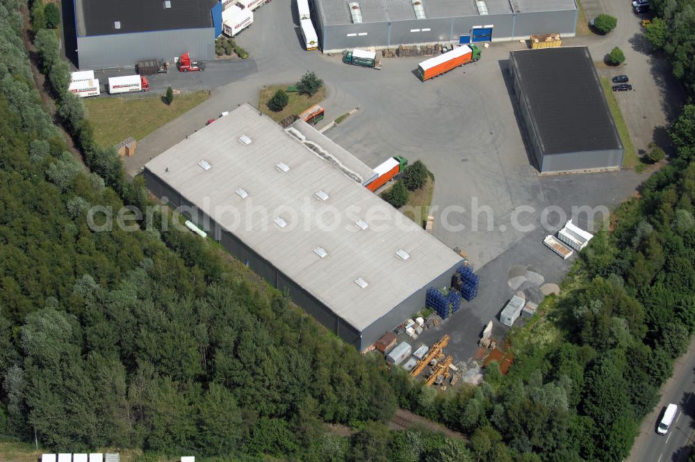 Unna from the bird's eye view: Gewerbehof im Industriegebiet Nord mit zwei Logistikhallen (2000 und 33254 qm), Bürogebäude mit Lagerhalle (7366 qm) und Lager- und Produktionshalle (550 qm) Adresse: Dreherst. 9-13, 59425 Unna; Vermietung / Verwaltung: Unternehmensgruppe Markus Gerold, An der Vaerstbrücke 1, 59425 Unna, Tel. +49(0)2303 25036-26, Fax +49(0)2303 25036-27, E-Mail: info@markus-gerold.de