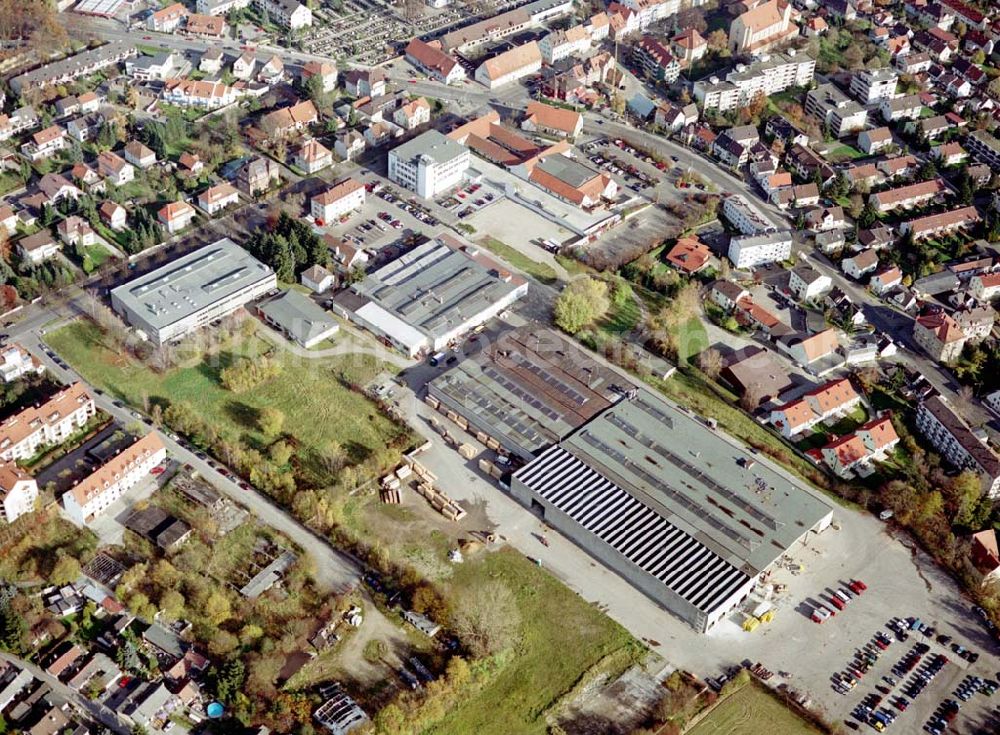 Aerial photograph Augsburg - Gewerbeobjekt der MÜBAU an der Ulmerstraße 249 - 255 in 86391 Stadtbergen / Augsburg.