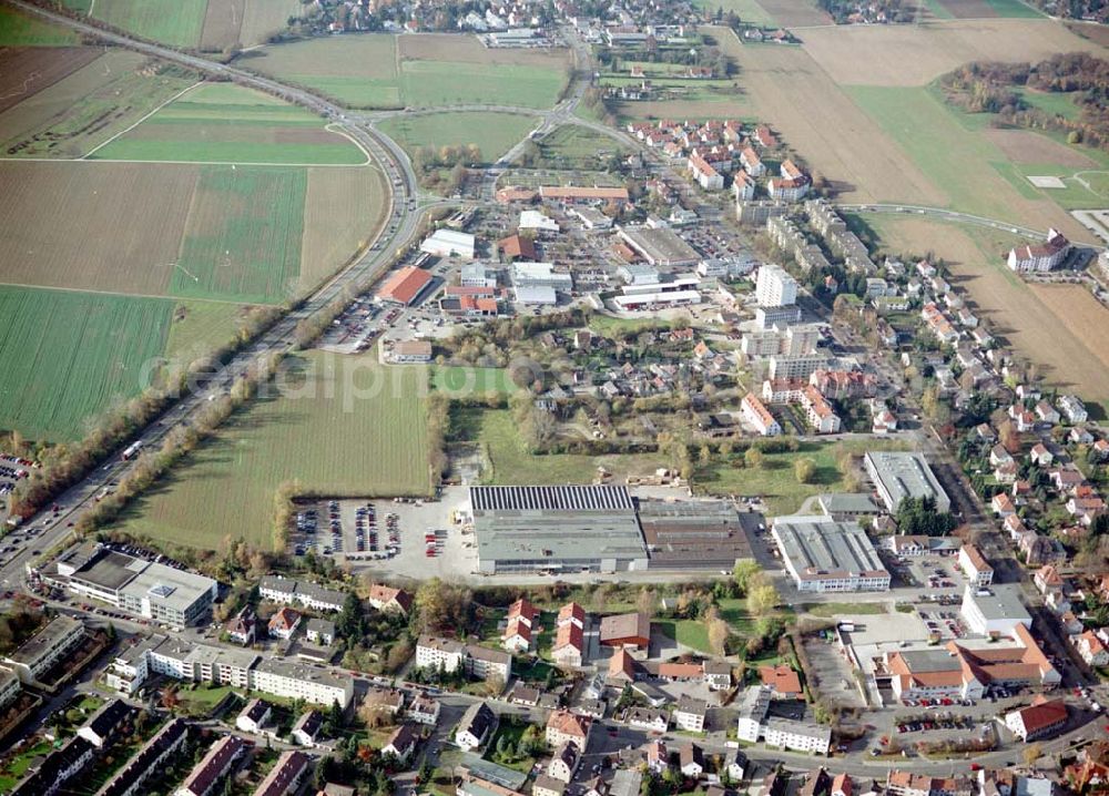 Augsburg from above - Gewerbeobjekt der MÜBAU an der Ulmerstraße 249 - 255 in 86391 Stadtbergen / Augsburg.