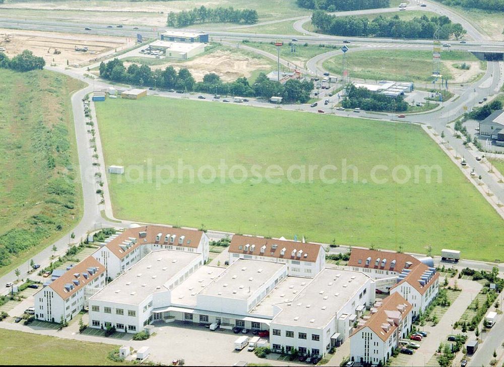 Wustermark - Brandenburg from the bird's eye view: Gewerbepark Dyrotz - Wustermark