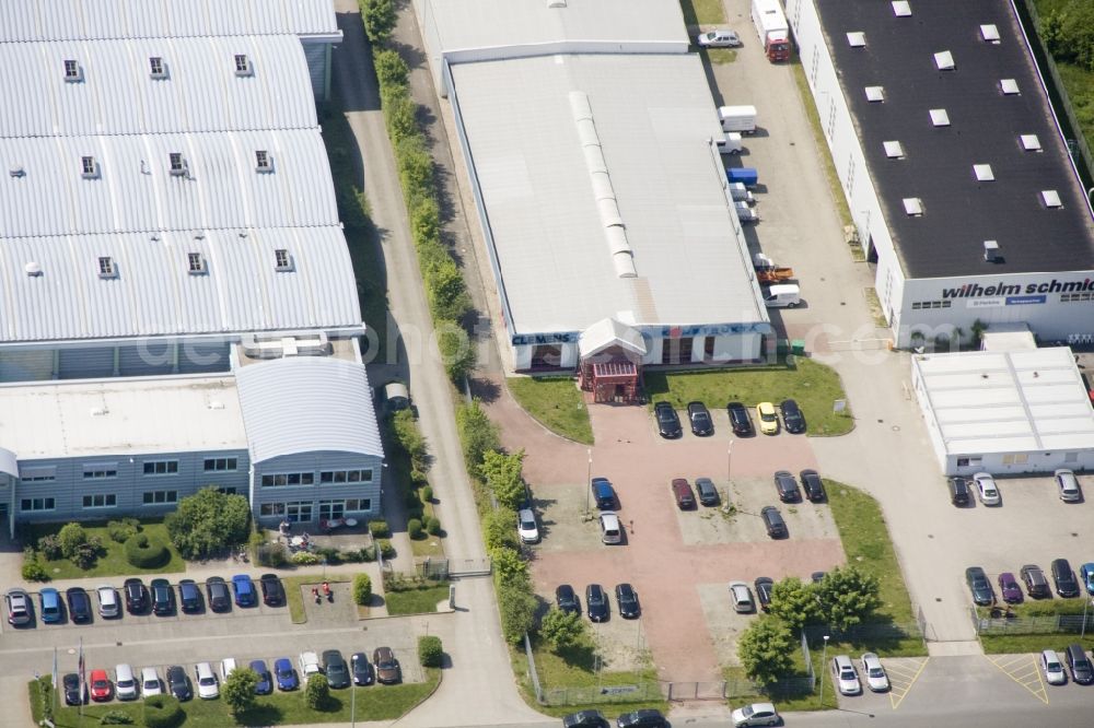 Groß Kienitz from the bird's eye view: Business park in Groß Kienitz in the state of Brandenburg