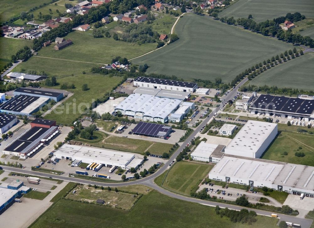 Aerial image Groß Kienitz - Business park in Groß Kienitz in the state of Brandenburg