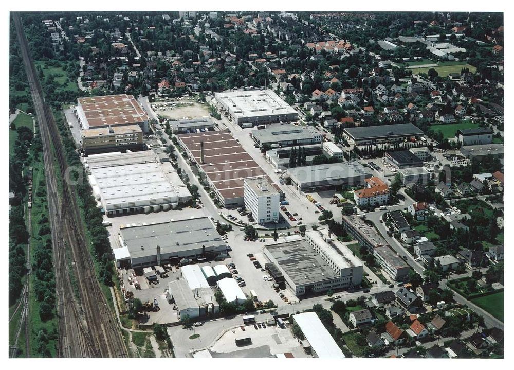 Aerial image München - Gewerbepark München - Allach am Kirschgelände / Nähe Allacher Straße - ein Objekt der HVB -Projekt München.