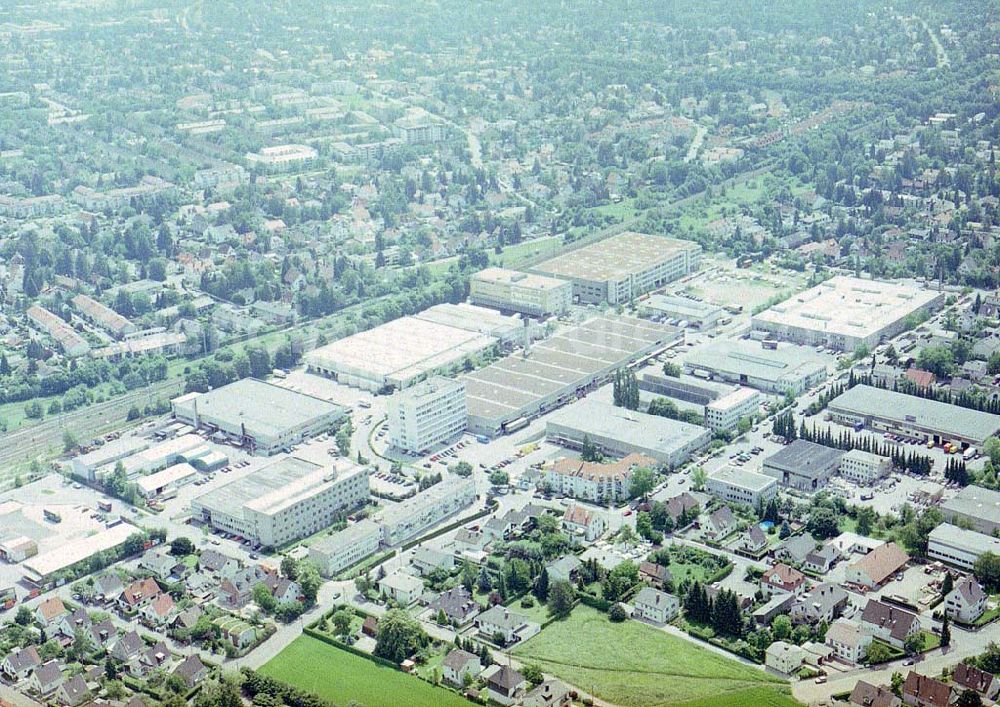 Aerial photograph München - Gewerbepark München - Allach am Kirschgelände / Nähe Allacher Straße - ein Objekt der HVB -Projekt München.