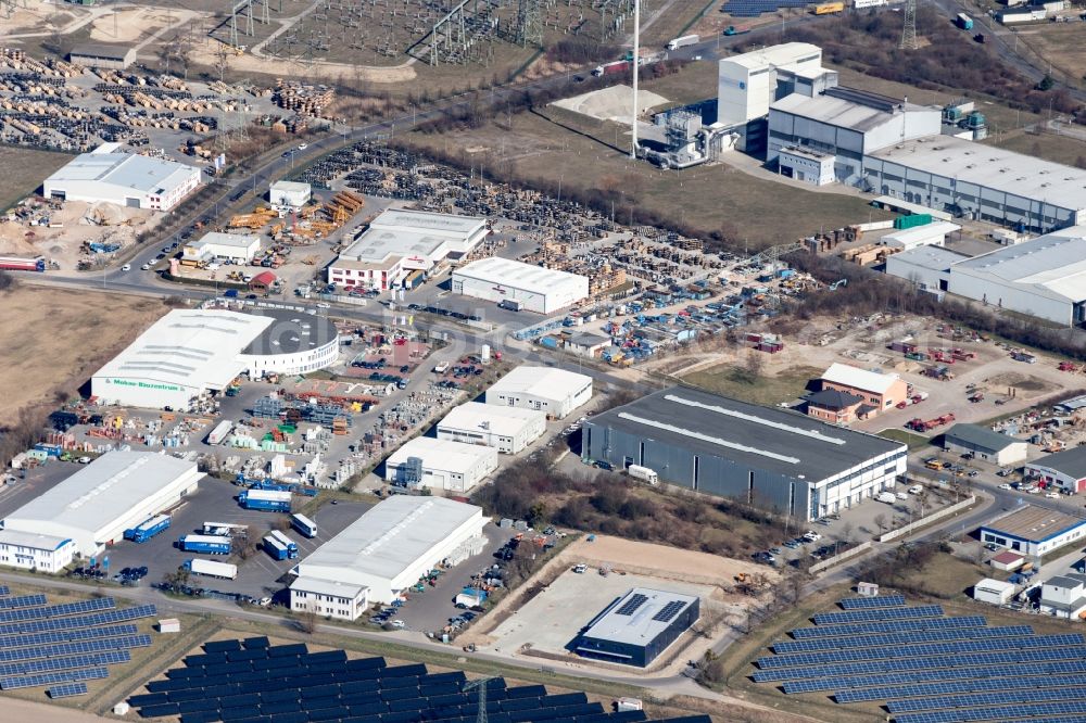 Neuenhagen bei Berlin from the bird's eye view: Business center Neuenhagen in Brandenburg