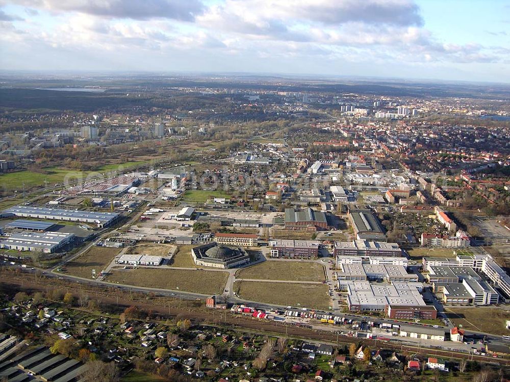 Potsdam-Babelsberg from the bird's eye view: 24.11.2004 Potsdam - Babelsberg GiP Gewerbe im Park Gesellschaft mit beschränkter Haftung August-Bebel-Straße 26-53 14482 Potsdam