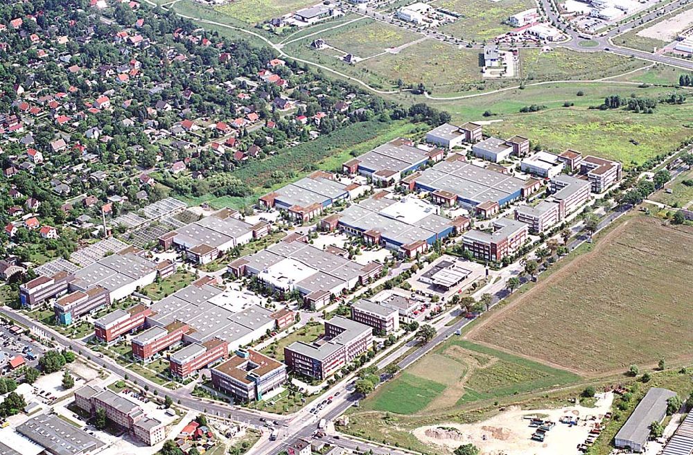 Aerial image Berlin- Mahlsdorf - GIP Gewerbepark an der B1 in Berlin- Mahlsdorf. Ort: Berlin / Mahlsdorf