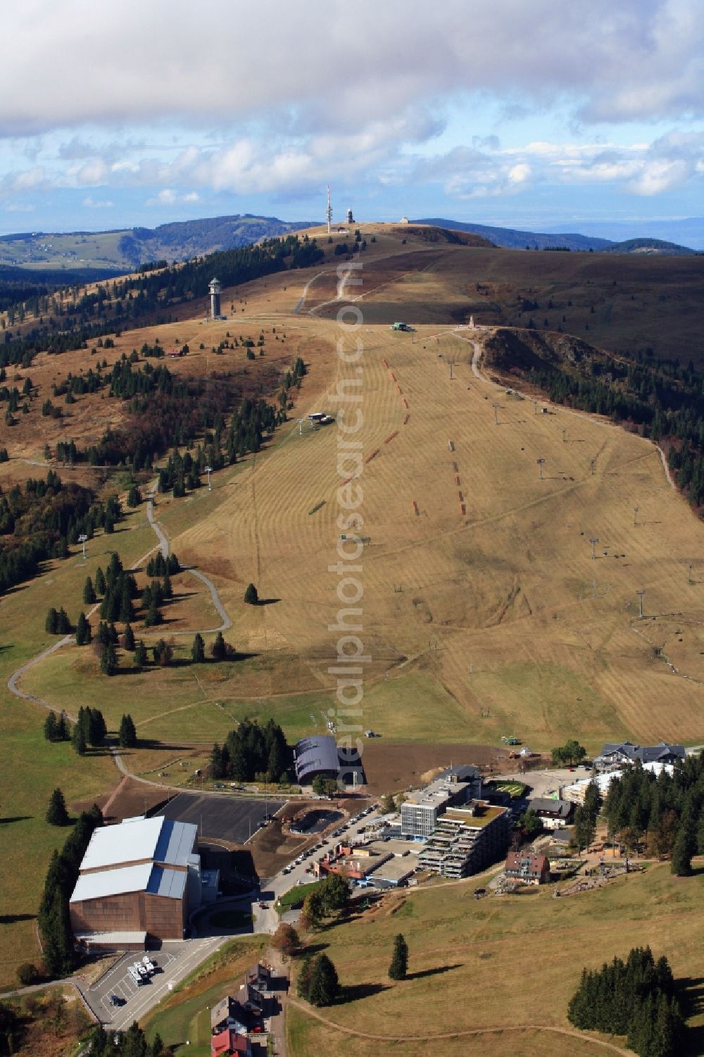 Aerial photograph Feldberg (Schwarzwald) - Mountainous landscape of Feldberg in the Black Forest in Feldberg (Schwarzwald) in the state Baden-Wuerttemberg