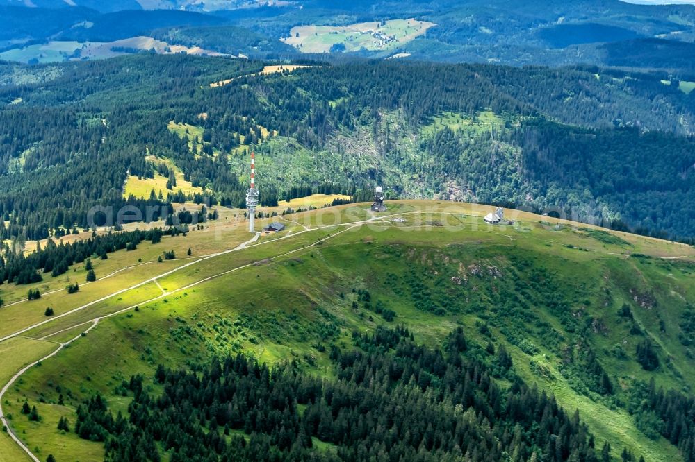 Aerial photograph Feldberg (Schwarzwald) - Rocky and mountainous landscape in Feldberg (Schwarzwald) in the state Baden-Wurttemberg, Germany