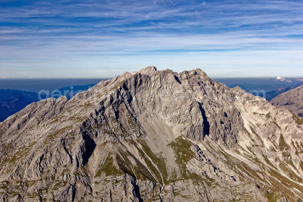 Ramsau bei Berchtesgaden from the bird's eye view: Rocky and mountainous landscape Hocheisgruppe in Ramsau bei Berchtesgaden in the state Bavaria