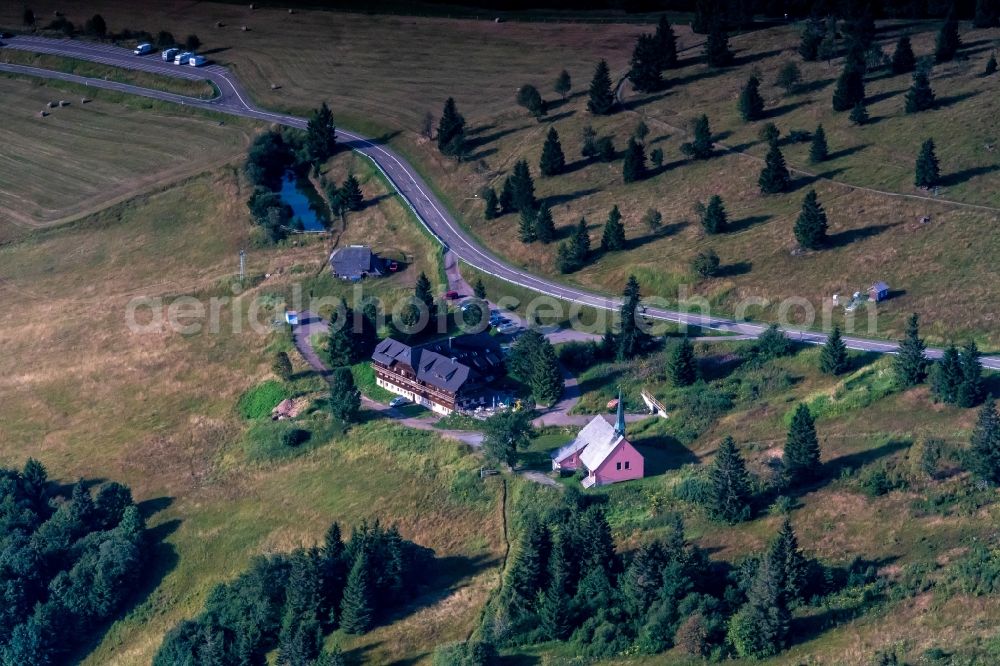 Waldkirch from the bird's eye view: Rocky and mountainous landscape Kandel in Schwarzwald in Waldkirch in the state Baden-Wurttemberg, Germany