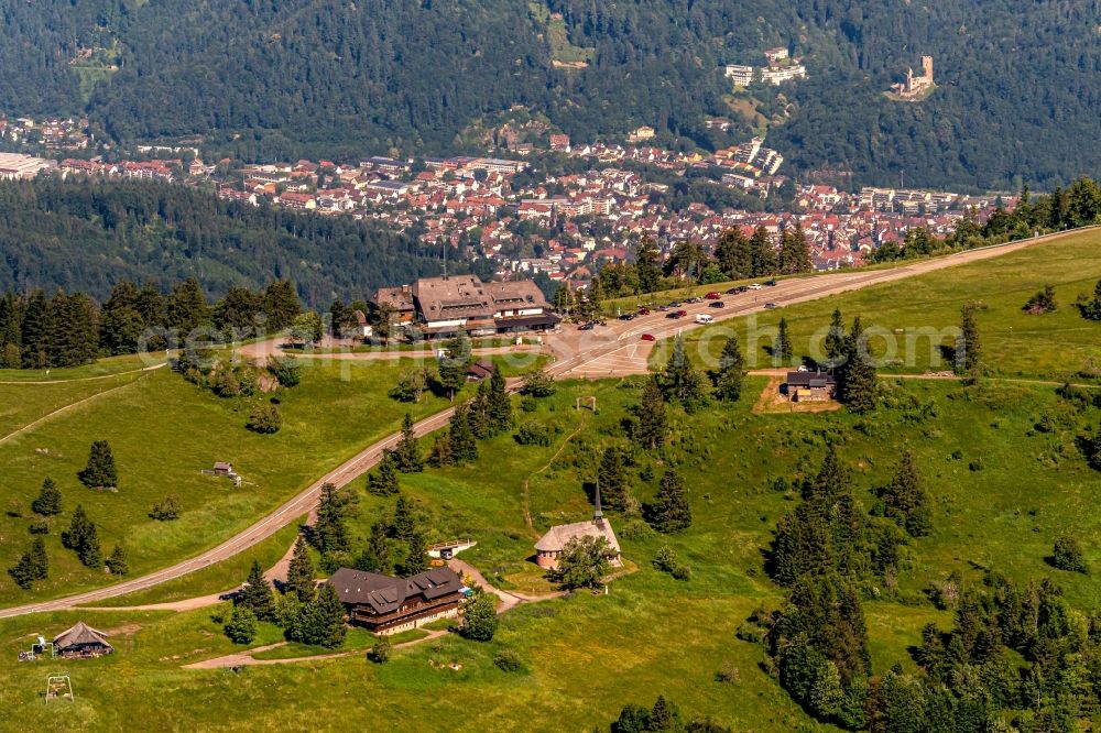 Waldkirch from the bird's eye view: Rocky and mountainous landscape Kandel in Schwarzwald in Waldkirch in the state Baden-Wurttemberg, Germany