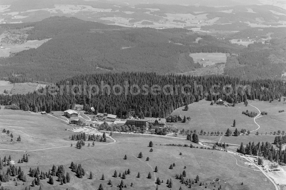 Feldberg (Schwarzwald) from above - Mountainous landscape of Feldberg in the Black Forest in Feldberg (Schwarzwald) in the state Baden-Wuerttemberg