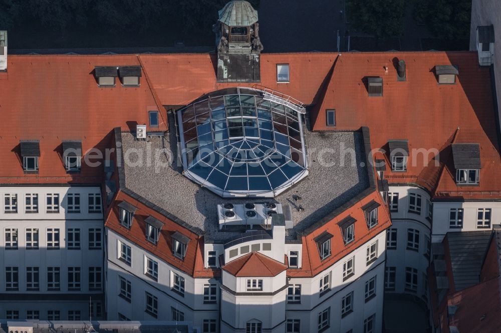 Aerial image Leipzig - Glass roof on a building on Goethestrasse in the district Zentrum in Leipzig in the state Saxony, Germany