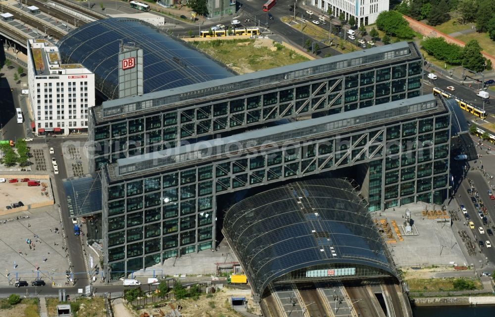 Berlin from above - View of the Berlin Central Station