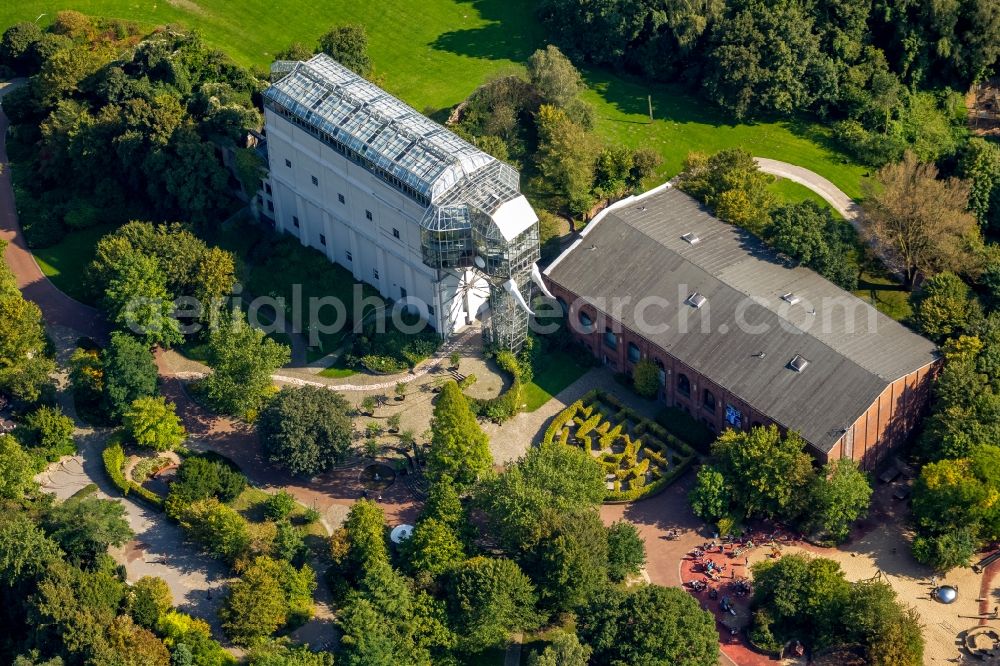 Hamm from above - Glaselefant- greenhouse in Maxi Hamm in Hamm in North Rhine-Westphalia