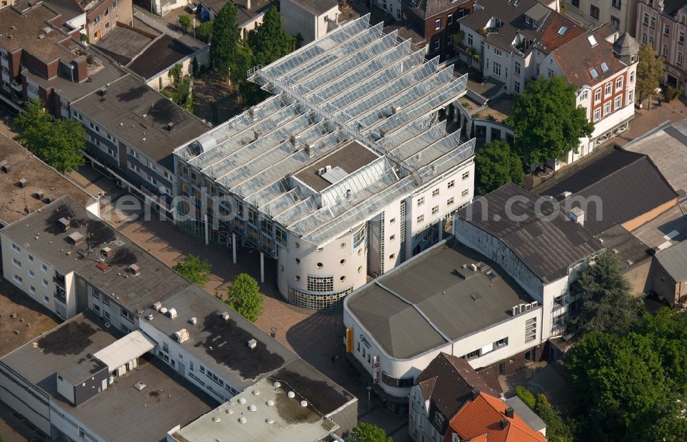 Aerial photograph Herten - View of the conference centre Glashaus in Herten in the state North Rhine-Westphalia